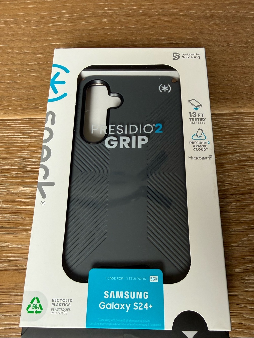 New Speck Presidio2 Grip Samsung Galaxy S24+ Plus Case grey gray and Black
